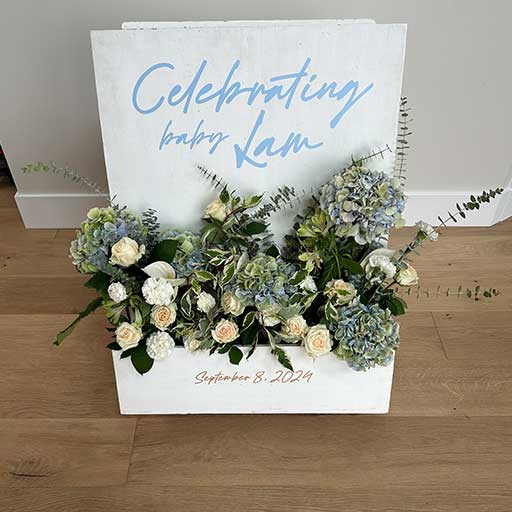Paper Unicorn bouquet for Baby Arrival party